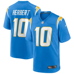 Dres NFL Los Angeles Chargers Justin Herbert #10 Game Jersey Nike - Light Blue